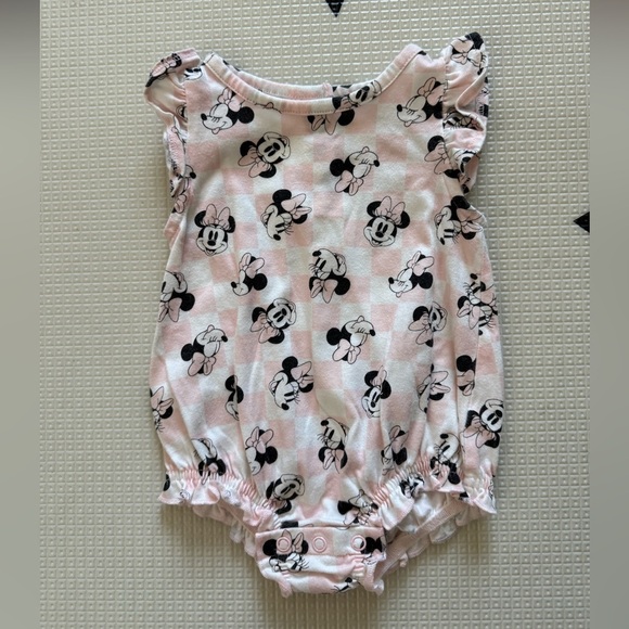 Jumping Beans|Disney Minnie Mouse Pastel Pink Bodysuit with ruffles•••3 months - Picture 3 of 4